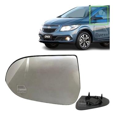 Imagem de Lente Espelho Retrovisor Prisma Onix 2013 2014 2015 2016 Esquerdo