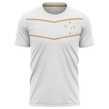 Imagem de Camiseta Braziline Moss Cruzeiro Masculino - Branco-Masculino