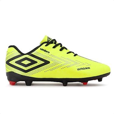 Imagem de Chuteira Campo Umbro Ultraskin,Limao/Preto/Prata,40