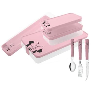 Imagem de Kit Marmita para Refeição Simonaggio Disney Minnie - 7 Peças