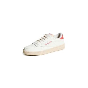 Imagem de Reebok Tênis feminino Club C 85 Vintage, Giz/papel branco/pó aqua, 35