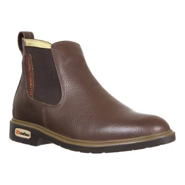 Imagem de Botina Masculina Bico Redondo Pinhão Zebu 36669