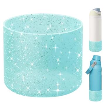 Imagem de UBEEKOO Bota de silicone para garrafa de água Owala 680 g FreeSip, Twist and Flip de aço inoxidável, capa de manga para Stanley IceFlow 680 g, proteção inferior antiderrapante para acessórios Owala,