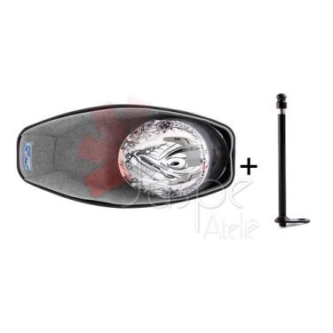 Imagem de Forração Honda Pcx 150 Forro Baú 19 20 Cinza + 1 Antena - Jaspe Ateliê