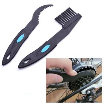 Imagem de Kit com 2 Ferramentas Limpador Cassete Catraca Escova Corrente Bike Bi
