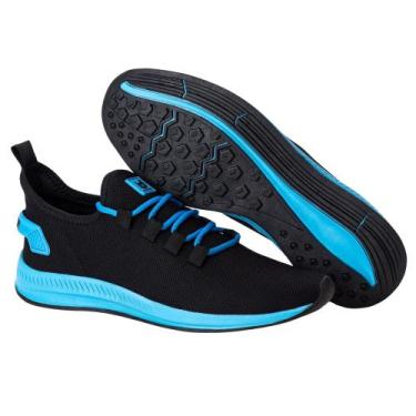 Imagem de Tênis Masculino Pisada Neutra 4 Opções de Cores - Iden Shoes, Azul, 38