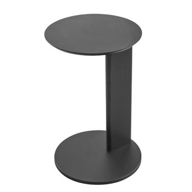 Imagem de Mesa Apoio Sofa Chanfrada Pe Madeira Nero Preto 28020 Artesano