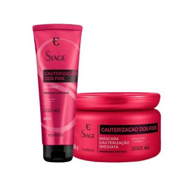 Imagem de Kit Eudora Siáge Cauterização dos Fios 4D - Shampoo e Máscara
