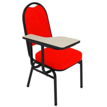Imagem de Cadeira Universitária para Auditório Linha Hotel Vermelho - Design Off