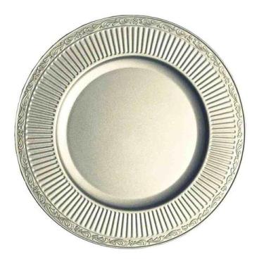 Imagem de Sousplat Redondo Prateado Polipropileno 33Cm Rafimex