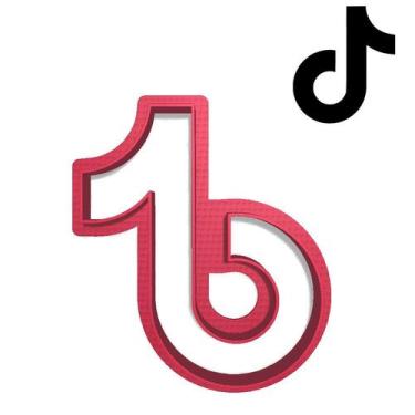 Imagem de Cortador Pasta Doce Impresso Web Internet Logo aplicativo TikTok App, 