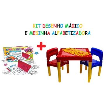 Imagem de Desenhar e Colorir com Espelho e Mesinha Educativa Vermelho - Big Star