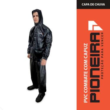 Imagem de Capa Chuva Pioneira Combate Impermeavel Motoqueiro Com Capuz - Pioneir