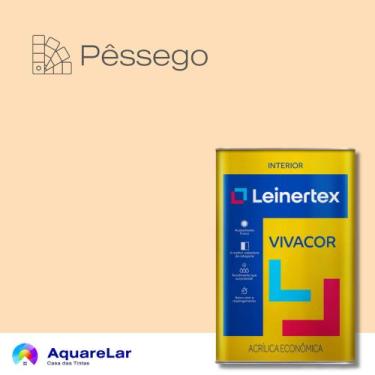 Imagem de Vivacor Acrílica Leinertex Fosco 18L, PÊSSEGO