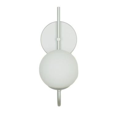Imagem de Arandela Luminária Ignis Globo 12 cm Moderno Prata 001 - BF Decor