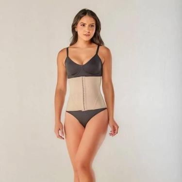 Imagem de Cinta Abdominal Vi Lingerie 330558 Cetinete Power, Chocolate, 42