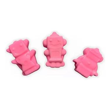 Imagem de Kit 500 Unidades Sabonete Artesanal Robô 3,5cm Lembrancinha - D&C, Ros