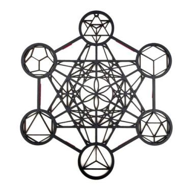 Imagem de Mandala Cubo Metatron Sólidos de Platão - Geometria Sagrada - Barão La