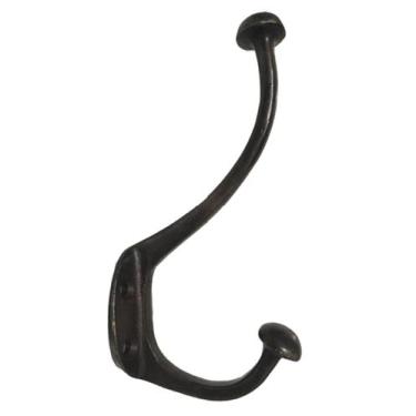 Imagem de Cabide Pendurador Dois Ganchos Em Bronze Oxidado 16 Cm Lindo - Wilmil