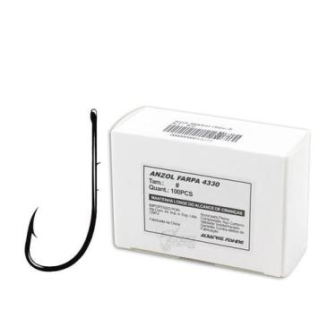 Imagem de Anzol Albatroz 4330 C/ Farpa Black N3/0 - 100 Peças - Albatroz Fishing