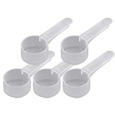 Imagem de Colher de embalagem de medição de plástico de 13 ml (= 2,6 colher de chá/ = 13 cc/= 0,9 colheres de sopa/= 13 ml), cabo curto - para medir e distribuir especiarias, grânulos, pós, para embalagem de