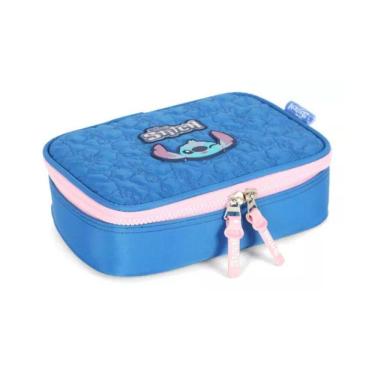 Imagem de Estojo Box Stitch Disney Classics Cor Azul Escolar Luxcel