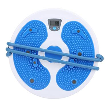 Imagem de Placa Eletrônica de Fitness para Contagem de Calorias e Torção de Cintura, Com Função de Massagem Emagrecedora e Corda de Tração Incluída