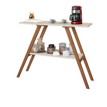 Imagem de Aparador Escritório Cantinho Do Café Estreito Modelo Retrô Simples Lux