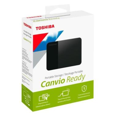 Imagem de HD Externo Toshiba Canvio Ready,  4TB, USB 3.0, Preto - HDTP340XK3CA