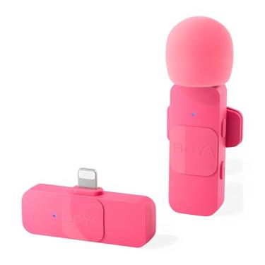 Imagem de Sistema Microfone de Lapela Boya By-v1 Conector Lightning Compatível com iPhone 11/12/13/14 Microfone Lavalier Sem Fio Ideal para Gravações Profissionais e Podcasts