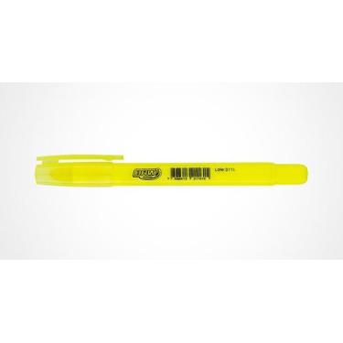 Imagem de Caneta Marca Texto em Gel Neon Fluorescente BRW - Avulso, AMARELO