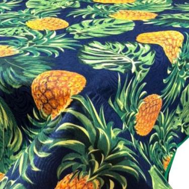 Imagem de Toalha De Mesa 6 Lugares Tecido Jacquard Estampada Com Viés - Angel Di