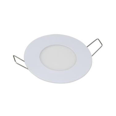 Imagem de Luminária painel led 12w lux redondo embutir - taschibra, 4000K