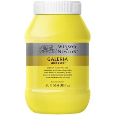 Imagem de Pote Tinta Acrílica Galeria Winsor Newton 1l Cad Yellow Pale Hue - Win