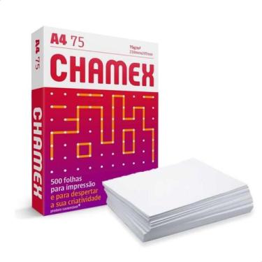 Imagem de Papel Chamex A4 Sulfite 75g - Pacote C/ 500 Folhas