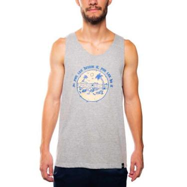Imagem de Camiseta Regata Masculina Estampada Praia Piscina Academia Poliéster A