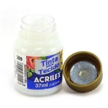 Imagem de Tinta Para Tecido 37ml Glitter - 209 Cristal Acrilex