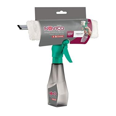 Imagem de Noviça - Limpa Vidros Spray Plástico Lava e Seca com Manta de Microfibra e Reservatório, Bettanin