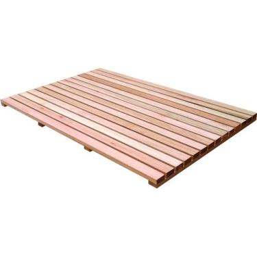 Imagem de Deck De Madeira Piscina Box Banheiro Capacho 103x83 cm Pintado NeonX, 