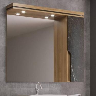 Imagem de Armário Espelheira de Banheiro 100cm com LED 01 Porta Ref 1000 Cewal -