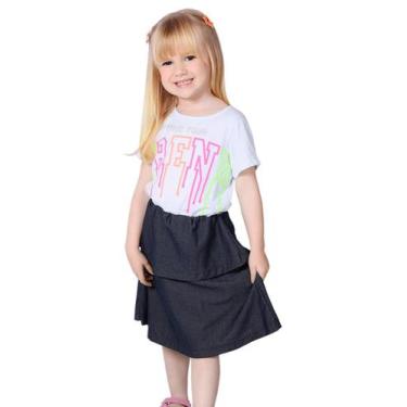 Imagem de Vestido com Saia Sobreposta Jeans - Destak, 10