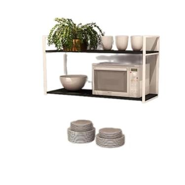 Imagem de Prateleira Industrial Parede ou Suspensa Branca Aço e Madeira 50x40x90cm (PINUS NATURAL)