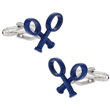 Imagem de Abotoaduras de raquete de tênis Cuff-Daddy em azul
