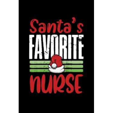 Imagem de Santa's Favorite Nurse: Dot Grid Jounal ToDo Exercise Book or Diary 6" x 9" (15.24 x 22.86 cm) 120 pages