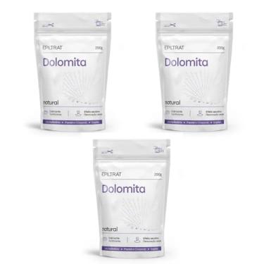 Imagem de Kit com 3 Dolomitas Epiltrat Labotrat – 200g Cada | Pele e Cabelo Renovados com Carbonato de Cálcio Natural