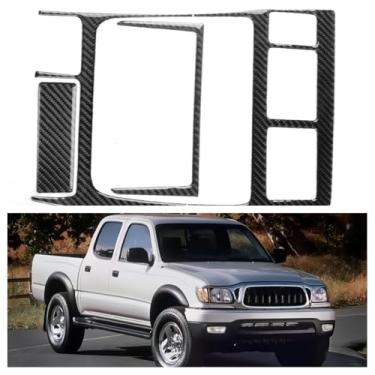 Imagem de IKUESM Compatible with Toyota Tacuma (Special Edition) 2001 2002 2003 2004 Black/Red Carbon Fiber Centre Sticker 4pcs/set(Black)