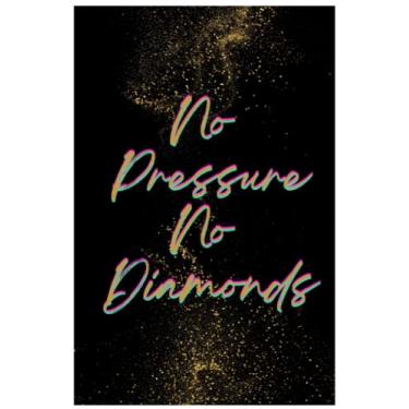 Imagem de No pressure, no diamonds Notebook: Notebook and Sketchbook for Girls, Boys, Women, Men - Composition Size (6"x9") With Lined and Blank Pages, ... unicorn, sketchbook, notebook, girls,