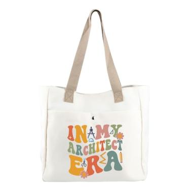 Imagem de CMNIM Architect Gifts Tote Bag Architecture Gifts in My Architect Era Architecture Canvas Tote Bag Architect Graduation Gifts, In My Architect Era, Bolsa