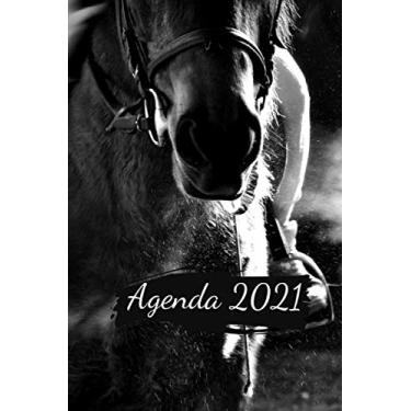 Imagem de Agenda 2021: Diario Cavallo Planner Calendario 12 mesi - 1 gennaio 2021-31 dicembre 2021 | Pianificatore Agenda Settimanale A5 |Idee Regalo Originali Cavallo
