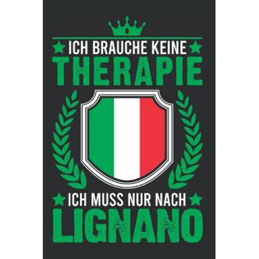 Imagem de Lignano Notizbuch: Lignano Therapie Italien Urlaub Reise / 6x9 Zoll / 120 gepunktete Seiten Seiten